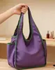 Bolsa de Compras Plegable Ecológica de Gran Capacidad para Mujer Bolso de Hombro Portátil Engrosado Bolsa para la Compra del Supermercado Bolsa de Viaje Bolso Tote Grande