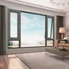 Fabricante de Foshan Puertas y Ventanas de Aluminio Hechas a Medida para Sala de Estar y Cocina de Hogar Ventanas Superiores Colgantes Ventanas Batientes de Doble Acristalamiento a Prueba de Ruido