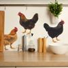 Pegatinas de pared decorativas para el hogar, diseño de gallo de simulación idílica creativa, divertidas y divertidas, para cocina, restaurante, venta al por mayor, f401
