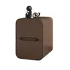 2026 Nueva Mesa de Noche Mini de Madera Maciza con Borde Estrecho para Dormitorio Apartamento Pequeño Ultraestrecha Moderna Simple Lujo Ligero Cuero