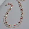 Nueva Joyería Europea y Americana Transfronteriza, Moderna y Personalizada, Cadena para Clavícula Multicapa Ajustable, Collar Sencillo de Nicho, Collar