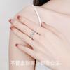 Anillo de Plata de Ley S925 con Corona de Princesa Transfronterizo para Mujer, Elegante Anillo de Niña, Joyería Apilable, Directo de Fábrica Transmisión en Vivo