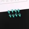Fecho de Lagosta Colorido Pintado de 14mm Fivela Conectora Criativa para Pulseira Colar DIY Feito à Mão Acessórios de Material para Joias