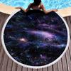 Una generación de toalla de playa redonda con estampado de cielo estrellado, chal de microfibra, toalla de playa serie ins para mapear