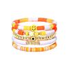 Juego de Pulseras Estilo Bohemio Más Vendido de Amazon Color Cerámica Suave Sonrisa Corazón con Forma de Perla Joyería en Stock