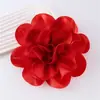 Tecido Cetim Francês 19cm Flor Grande Exagerada Broche de Corsage Feminino Flor Artificial Acessórios de Vestuário Broche