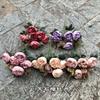 Nueva flor artificial de comercio exterior peonía de 9 cabezas al por mayor peonía granada de 9 cabezas peonía de otoño decoración de salón de bodas ramos de flores falsas