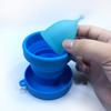 [Qualidade Boa de Grau Alimentício] Copo Dobrável de Silicone (1170ml) Copo de Água Telescópico Multifuncional Portátil para Desinfecção com Impressão