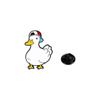 Broche de aleación con forma de pato de dibujos animados, adorno para ropa, mochila escolar, accesorio para la cintura, insignia artesanal con goteo de aceite.