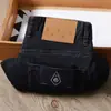 Calça Jeans Casual Masculina Europeia de Primavera/Verão Fina Azul-Preta Elástica Solta de Cintura Alta em Algodão Lyocell com Barra Reta