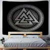 Tapeçaria Amazon Comércio Transfronteiriço Pendurado Viking Corvo Meditação Cigano Psicodélico Tarot Pano de Fundo