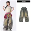 Ropa para Niñas de Jazz Danza Moderna y de Moda Traje de Jazz para Actuación Infantil Grupo de Chicas Hip-Hop Street Dance Traje de Actuación del 1 de Junio