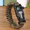 Pulseira Paracord 5 e 1 ao Ar Livre Multifuncional de Sobrevivência Aventura Selvagem Montanhismo Paracord Sete Núcleos Pulseira de Aterrissagem