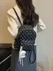 Mochila Transfronteriza Moderna Retro de Lunares Esmerilados Moda Otoño/Invierno 2026 Versátil Diaria Gran Capacidad Bolsa de Viaje