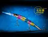 Isca Luya para Arremesso de Longa Distância, Minnow Flutuante, Especializada em Peixe-mandarim de Água Doce e Robalo, Isca Multiuso com Três Anzóis, Minnow