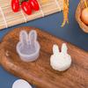 Molde de bolas de arroz con dibujos animados para niños, juego de moldes creativos para hacer sushi y arroz