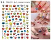 Pegatinas para uñas de niños pegatinas para uñas color ecológicas insípidas impermeables lindas de dibujos animados princesa niña pegatinas