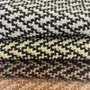 Material de Tejido de Paja de PP de Alta Calidad para Ganchillo, Jacquard con Patrón de Onda a Cuadros Bicolor, Material de Paja para Bolsas y Zapatos para Ganchillo