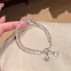 Pulseira Estrela Rosa Sakura com Fivela Prateada, Simples e Versátil, um Pequeno Presente para o Dia a Dia para Sua Melhor Amiga