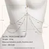Joias de Aço Inoxidável Popular Europeu e Americano Novo Estilo Nicho Luxo Leve Folheado a Ouro 18K Pérola Artificial Corrente de Corpo para Bikini Multicamadas