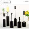 Candelabro de Metal Sencillo Accesorios para Fotografía de Bodas Habitación de Modelo Vela Cena a la Luz de las Velas Escritorio Globo Adornos para Fiesta