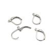 Gancho de oreja de acero inoxidable directo de fábrica, gancho europeo de acero dorado real, tipo D, accesorios para joyería DIY