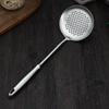 Espátula de Fritar de Aço Inoxidável 304 com Cabo, Utensílio de Cozinha Resistente ao Calor, Atacado do Fabricante, Colher de Cozinha de Grau Alimentício