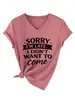 Perdón por llegar tarde, no incluí la camiseta informal de manga corta con cuello en V para mujer del sitio independiente Amazon Wish