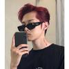 Gafas de Sol Avanzadas Europeas y Americanas para Hombre Caja Tendencia Verano para Mujer Gafas de Sol Filtro Solar Celebridad de Internet Cara Pequeña Retro Hip Hop Americano