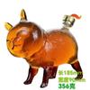 Botella de Vino de Vidrio de Borosilicato Alto con Forma de Gatito Botella de Vino Gato de la Suerte Gaopeng Artesanía de Vidrio de Silicio Botella de Vino