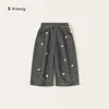 Bangxuan Huzhou Zhili Roupa Infantil Calça Versátil com Listras Estrela para Meninas Calça Casual Infantil Calça Solta para Meninos