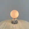 Lámpara de Mesa de Mármol Travertino Natural Estilo Nórdico Mediados de Siglo Wabi-Sabi Lámpara de Mesa Dormitorio Sala de Estar Mesita de Noche Lámpara de Ambiente