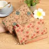 Billetera Larga Femenina Daifa Transfronteriza Bolso para Tarjetas de Personalidad Artística Vintage Diseño Estampado Grano de Madera Billetera para Monedas de Gran Capacidad