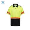 Polo de Segurança Refletivo de Manga Curta Aoke Roupa de Segurança para Segurança Rodoviária e de Construção Tecido Piquet
