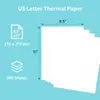 Papel de Impressão A4 Transfronteiriço, Papel Dobrado Específico para Impressora Térmica, Mini Etiquetas, Adesivos Não Adesivos, Papel de Teste