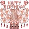 Paquete de Globos de Película de Aluminio Amazon Transfronterizo Decoración de Fiesta Set de Letras Globo de Cumpleaños de Papel de Aluminio Venta al por Mayor