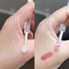 Pincel de Lábios de Silicone com Tampa, Pincel à Prova de Poeira para Máscara Labial, Pincel para Batom, Pincel para Sombra com Glitter, Pincel Multifuncional Portátil