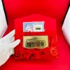 Envelope vermelho nota de ouro 999 50mg, aniversário, Dia dos Namorados, Festival Qixi, presente de Dia das Mães, Ação de Graças Dia das Mães