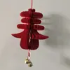 Habitación de Boda para Recién Casados Linterna Roja de Panal Decoraciones Colgantes Decoraciones de Año Nuevo Chino con Caracteres de Primavera y Cascabeles de Cobre para Arreglos de Año Nuevo