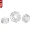 Tuerca de plástico transparente para PC, tuerca hexagonal de plástico acrílico, tapa de tornillo de plástico, M2M2.5M3M4M5M6M8M10