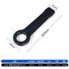 Llave de impacto negra de alta resistencia con mango recto, llave Torx de cabeza única, 65 engrosada, 36 acciones de martillo, 38 impactos, 90 tamaño grande, 95