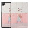 Funda Protectora Pintada para Samsung S10 FE 10.9 A8 10.5 Plegable en Tres Partes Tipo Libro Anticaídas Plana