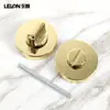 Aleación de Zinc Redonda Manija Giratoria de Baño Perilla de Manija Giratoria de Cerradura Dividida de Baño Accesorios de Cerradura de Puerta de Habitación de Hotel Puerta de Baño