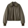 Amazon Wholesale 2025 Otoño e Invierno Nueva Moda Callejera Femenina Europea y Americana Chaqueta de Algodón Engrosada de Imitación de Cuero