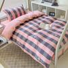 Proveedores de fabricantes juego de tres piezas de ropa de cama de algodón para dormitorio de estudiantes literas juego de tres piezas 1.2m individual kit de ropa de cama para dormitorio de personal al por mayor