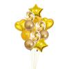 Set de globos de oro rosa con lentejuelas nacaradas de aluminio de 18 pulgadas de 14 piezas para decoración de fiesta de bebé y diseño festivo