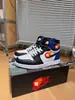 Air Aj1 Jordan 1 Modelo de Colaboración Unisex de Caña Alta Cómodas y Duraderas Retro Zapatillas de Baloncesto