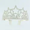 Estrela de Cinco Pontas Transfronteiriça Nova Cheia de Diamantes Aniversariante Coroa de Liga para Festa Festa Tiara