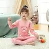 Conjunto de Ropa Interior de Algodón para Niños Ropa y Pantalones de Otoño para Niños 100% Algodón Pijamas para Niñas Pequeñas Ropa Térmica de Algodón para Niños Mayores Ropa para el Hogar