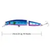 Isca Artificial Luya Multi-seção 14CM-20.2G Isca Dura Isca Artificial Biônica Isca para Pesca em Água Salgada Isca de Simulação de Peixe